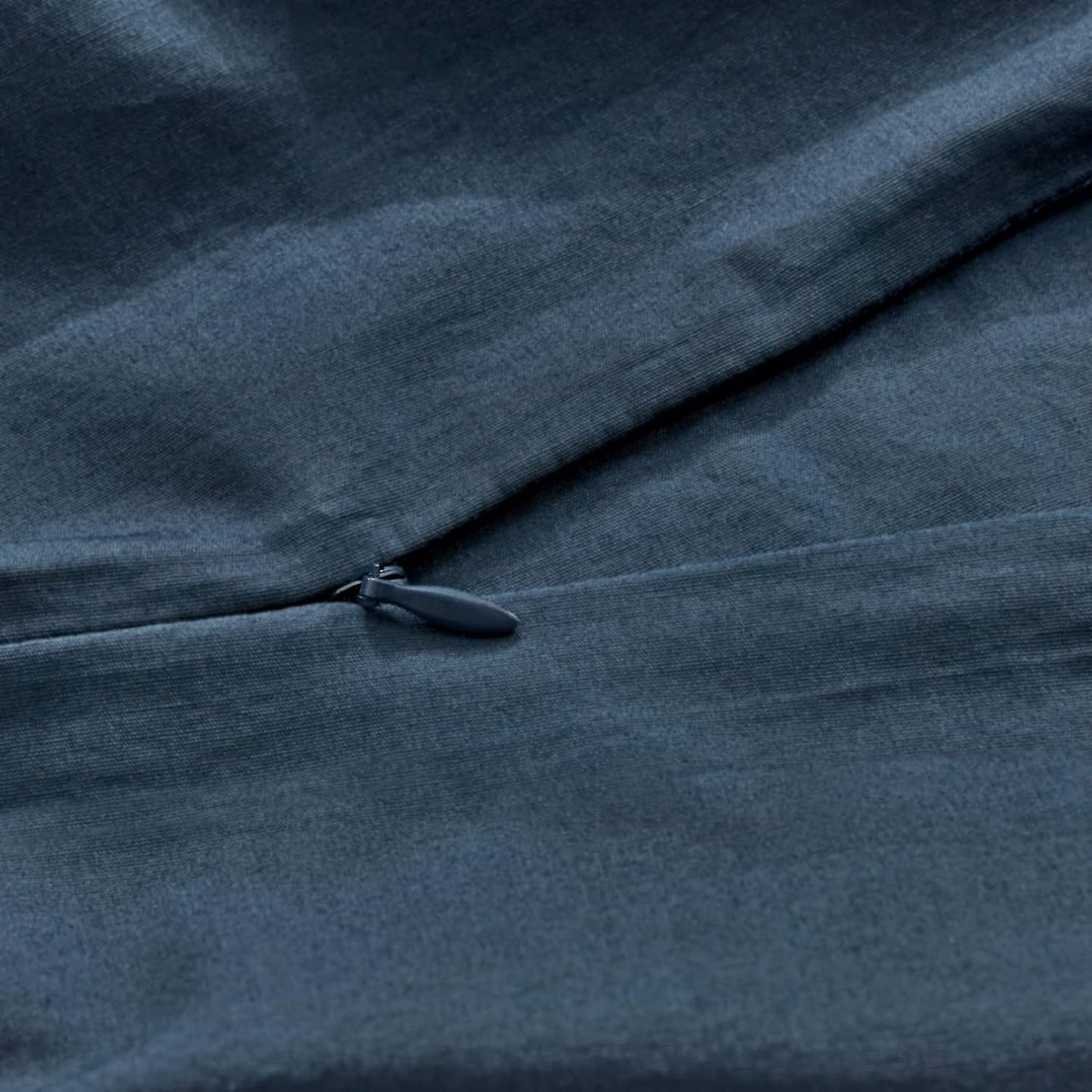 100% Cotton Vintage Washed Bed Quilt Cover Set - Dark Indigo - Super King Size