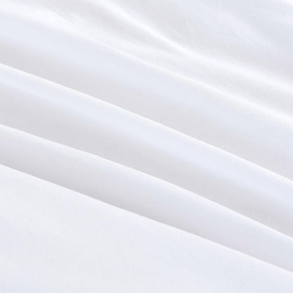 Vintage Washed Microfibre Standard Pillowcases - Set of 2 Luxurious Standard Pillow Covers - White