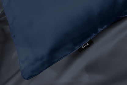 Navy SILK PILLOWCASE - 51X76CM