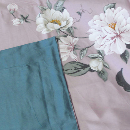 400TC Cotton Sateen Quilt Cover Set Grace Queen