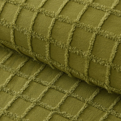 Vintage Design Homewares Parquet Cacti Green Polyester Cotton Quilt Cover Set Double