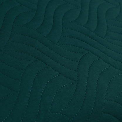 Ardor Asher Deep Teal Embossed Vintage Washed Quilt Cover Set Queen