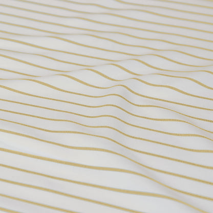Ardor Frankie Yellow Stripe Yarn Dyed Reversible Quilt Cover Set King