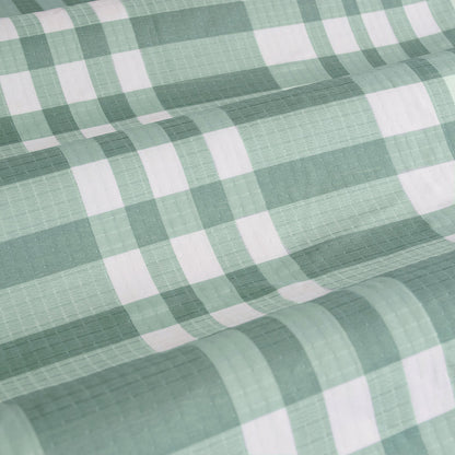 Ardor Ronan Green Plaid Jacquard Quilt Cover Set Queen