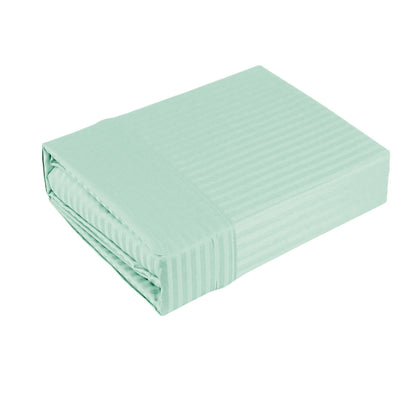 Ramesses 1000TC American Pima Cotton Narrow Stripe Sheet Set Ice Blue King