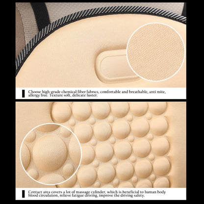 2Pack Universal Breathable Car Seat Pad Cover Mat Comfortable Chair Cushion (Beige)