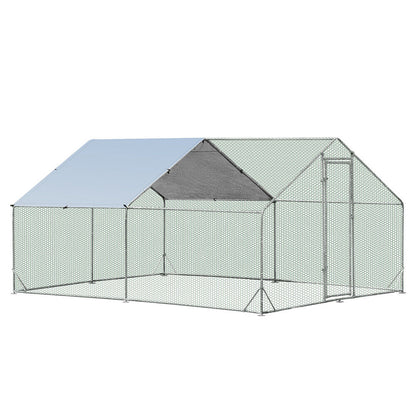 VaKa 3x4x1.95m Metal Walk-in Chicken Coop Rabbit Hutch Cage Hen House Chook Au