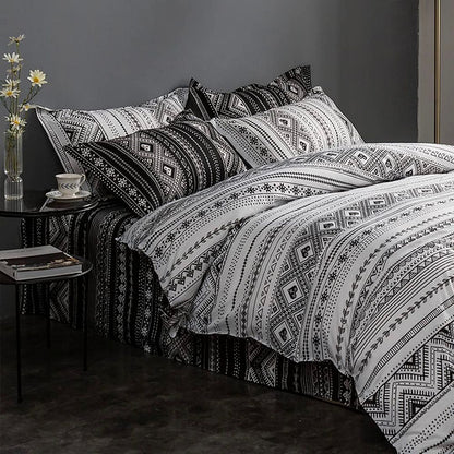 Tugo Reversible King Size Quilt/Duvet Cover Set