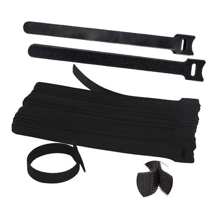 10/20/50PCS Reusable Hook and Loop Cable Ties Nylon Wire Cord Strap Organizer - 150 mm* 10 PCS