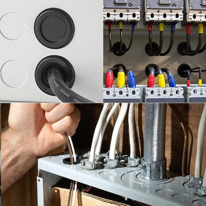 200 Pcs Auto Rubber Grommet Assortment Set Fastener Kit Blanking 7 Popular Sizes