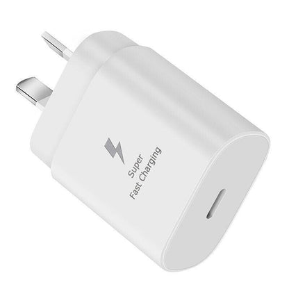 Super Fast Wall Charger For Samsung Galaxy S22 S23 Note 20 Ultra - Charger Only(Black)