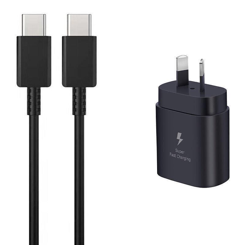 Super Fast Wall Charger For Samsung Galaxy S22 S23 Note 20 Ultra - Charger Only(Black)