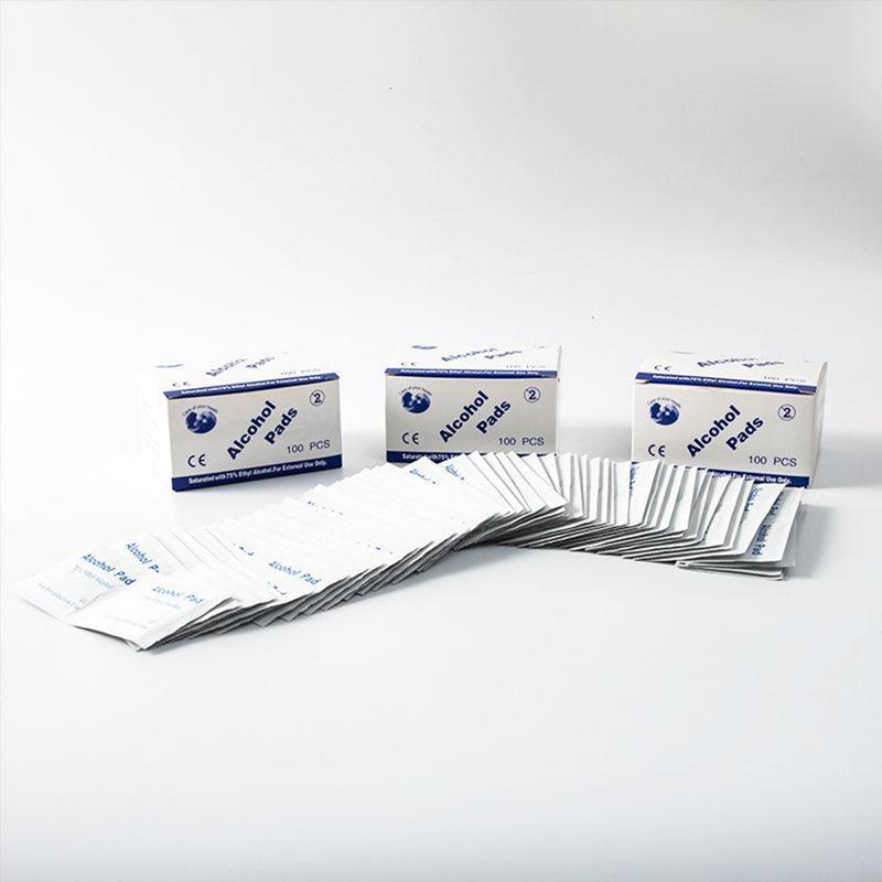 50-1000Pcs Reynard Alcohol Pad Wipes Sterile 75% Medical Ethyl Skin Swabs Au - 100 PCS