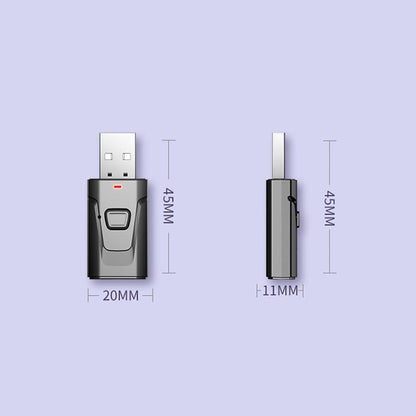 2 in 1 Bluetooth 5.0 USB Audio Transmitter Receiver with 3.5mm AUX Adapter