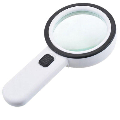 Handheld Magnifying Glass Led Light 30X High Powe Illuminated Magnifier Jumbo