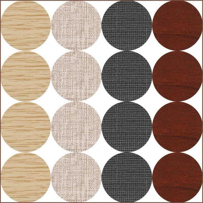 54 X Self Adhesive Decorative Screw Cover Caps Holes Cams Furniture Kitchen 20mm - PC 192