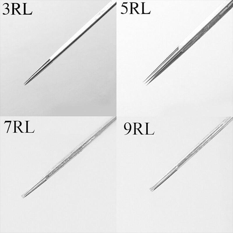 50Pcs Disposable Tattoo Needles Round Liner 1Rl 3Rl 5Rl 7Rl 9Rl Needles Au Stock - 1RL
