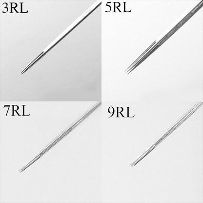 50Pcs Disposable Tattoo Needles Round Liner 1Rl 3Rl 5Rl 7Rl 9Rl Needles Au Stock - 1RL