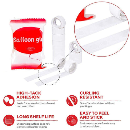 Balloon Glue Dots Photo Adhesive Bostik Party Doubletape Scrapbooking - 5M Double Hole Arch Strip