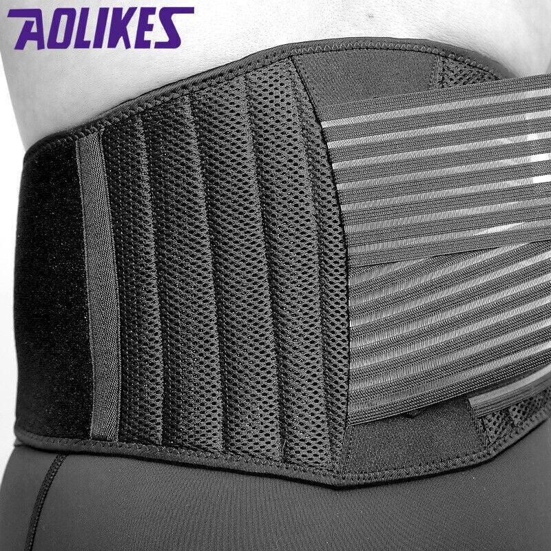 Posture Waist Trimmer Lumbar Lower Support Belt Pain Relief Back Brace Strap Au - XL (105-116CM)