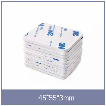 Square 80 x 60 x 3mm 3M Double Sided Foam Sticker Tape Self Adhesive Pads - 12pcs