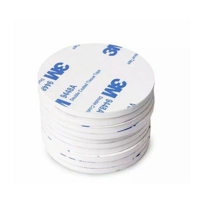 Round 60 x 3mm 3M Double Sided Foam Sticker Tape Side Wall Car Self Adhesive Pads - 8pcs