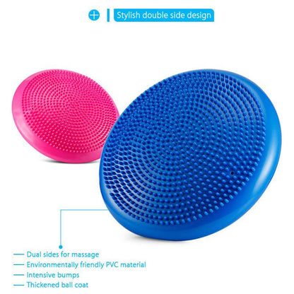 Balance Stability Cushion Wobble Air Disc Ankle Knee Strength Rehab Exercise - Red