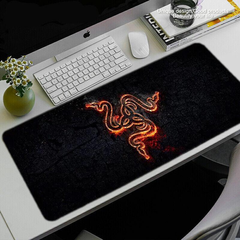 Gaming Keyboard and Mouse Pad Extended Desk Mat 800x300mm Non Slip Base - 13