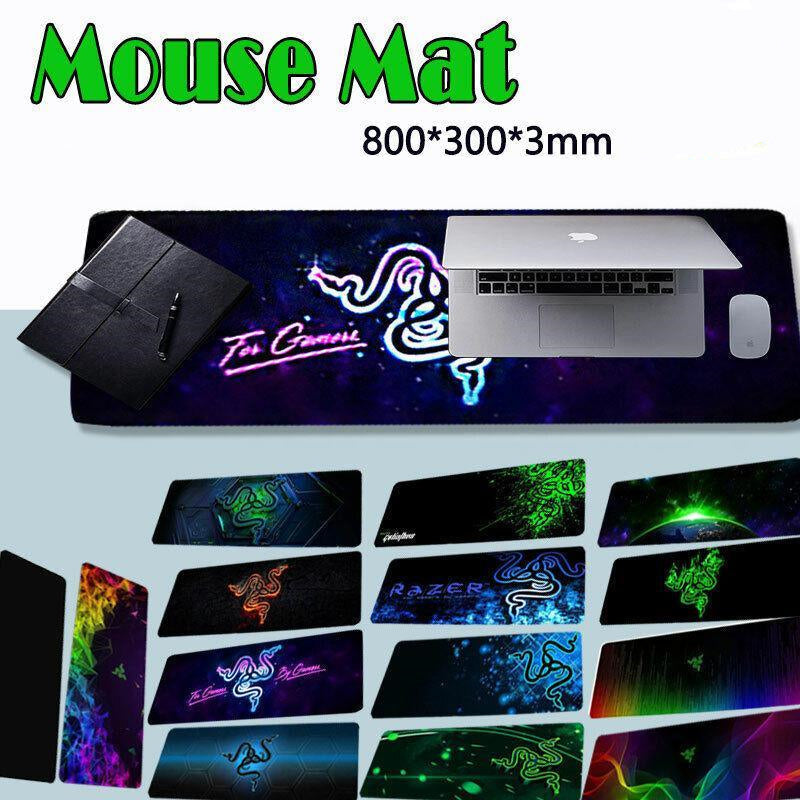 Gaming Keyboard and Mouse Pad Extended Desk Mat 800x300mm Non Slip Base - 16