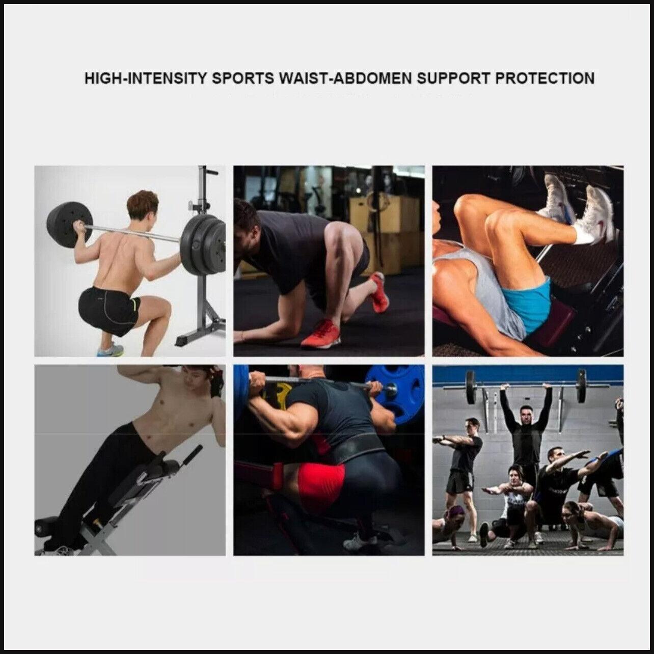 Fitness Weight Lifting Belt Barbell Dumbell Training Back Support Men Women M - Yellow-M