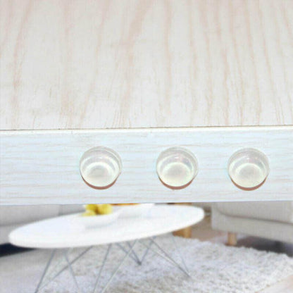 100PCS Clear Silicone Bumper Pads Self Adhesive Door Drawer Cabinet Furniture Stopper - 100PCS-10*2mm