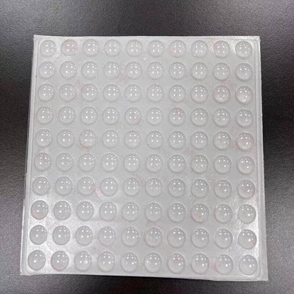 100PCS Clear Silicone Bumper Pads Self Adhesive Door Drawer Cabinet Furniture Stopper - 100PCS-10*2mm