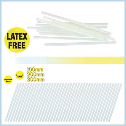Clear Hot Melt Glue Sticks Adhesive Craft Stick for DIY Glue Tool 7mm 11mm - 7mm x 100mm 10pcs