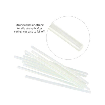 Clear Hot Melt Glue Sticks Adhesive Craft Stick for DIY Glue Tool 7mm 11mm - 7mm x 200mm 10pcs
