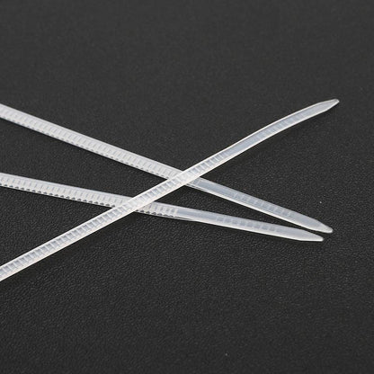 250-1000X Cable Ties Zip Ties Nylon Uv Stabilised Bulk White Clear Cable Tie - 4*200mm 500 PCS