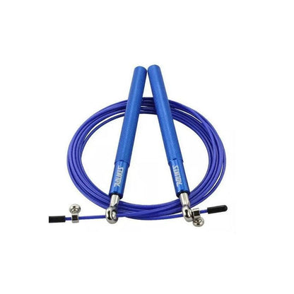 Aolikes Adjustable High Speed Steel Skipping Jump Rope Dual Bearings Gym Boxing - Black