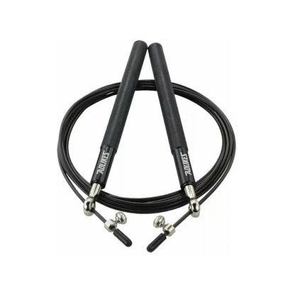 Aolikes Adjustable High Speed Steel Skipping Jump Rope Dual Bearings Gym Boxing - Silver