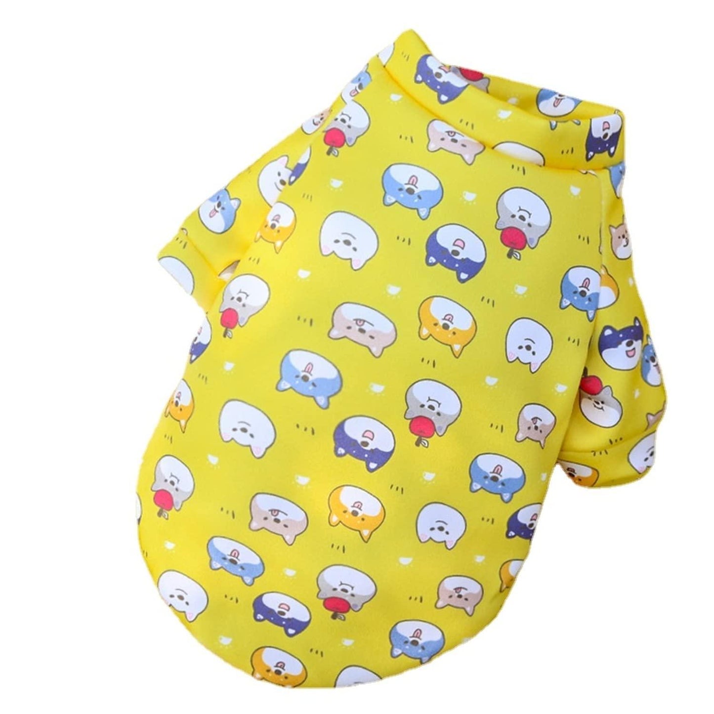 M Size Cute Pet Dog Warm Jumper Sweater Clothes Cat Knitwear Knitted Coats Winter - Blue Rabbit