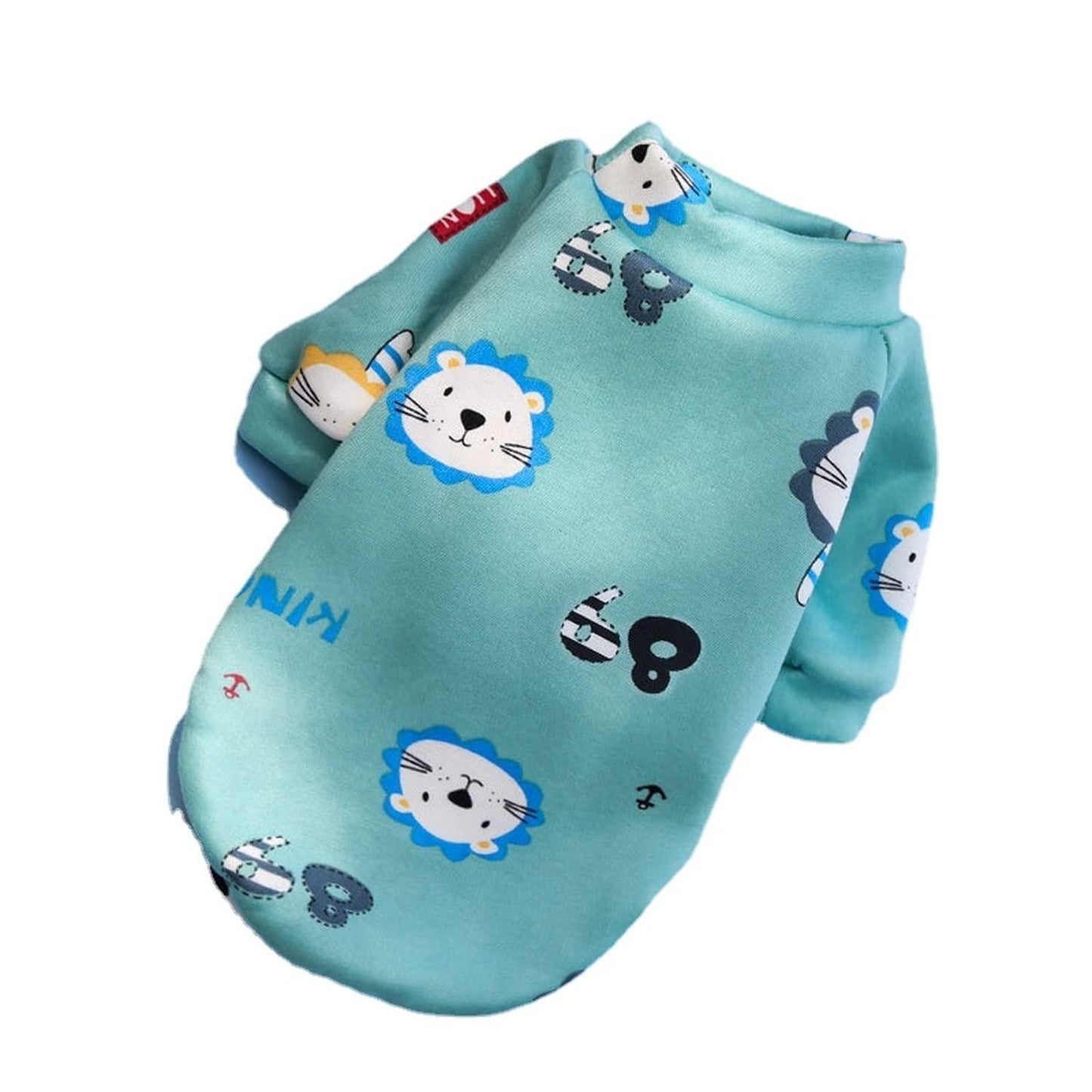 M Size Cute Pet Dog Warm Jumper Sweater Clothes Cat Knitwear Knitted Coats Winter - Purple Camouflage