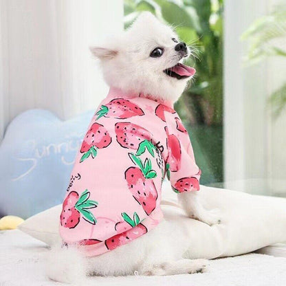 M Size Cute Pet Dog Warm Jumper Sweater Clothes Cat Knitwear Knitted Coats Winter - Pink Lion