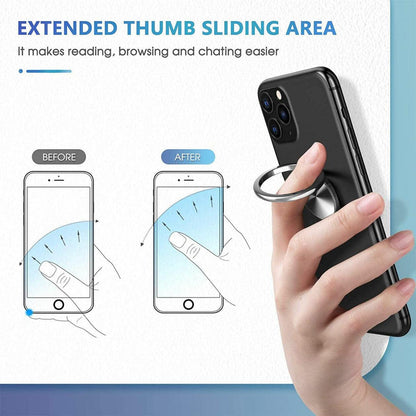 Iring Phone Ring Finger Holder Stand Car Mount Hook For Iphone Ipad Mobile Grip - C- Orange