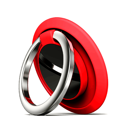 Iring Phone Ring Finger Holder Stand Car Mount Hook For Iphone Ipad Mobile Grip - E- Silver