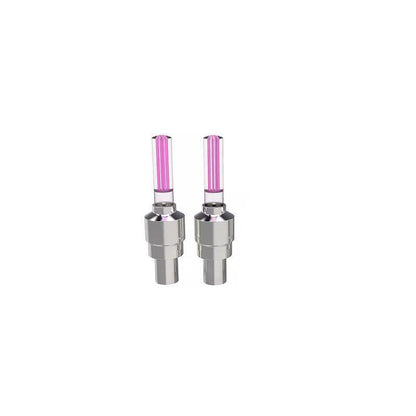 2PCS Flashing Neon Led Light Wheel Valve Cap Tyre - Blue