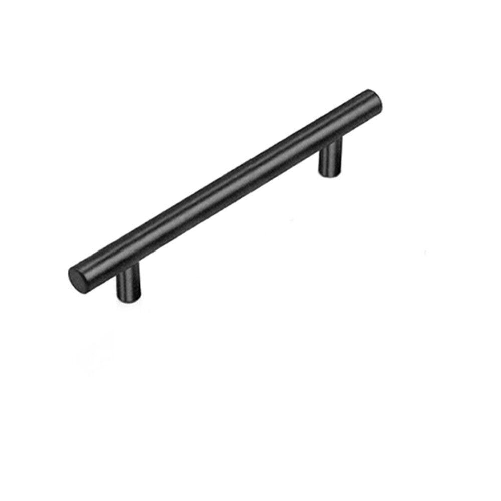 1pcs Black Kitchen Cabinet Door Handles Matte Black Stainless Steel Door Drawer Pull T Bar - 450mm/288mm