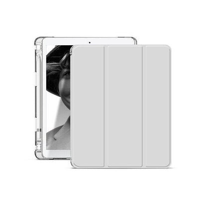 Shockproof Silicone iPad Air 3 Cover with Pencil Slot and Smart Wake - Lavender Grey