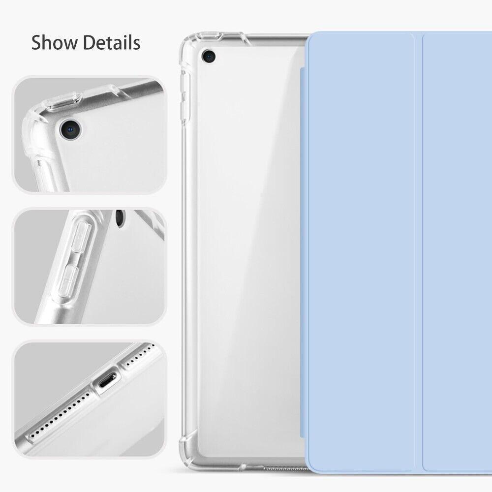 Shockproof Silicone iPad Air 4 Cover with Pencil Slot and Smart Wake - Navy