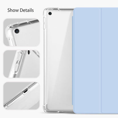 Shockproof Silicone iPad Air 4 Cover with Pencil Slot and Smart Wake - Lavender Grey