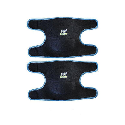 S Size Kid Knee Pad Crash Proof Antislip Basketball Dance Skating Protector - Black+Grey