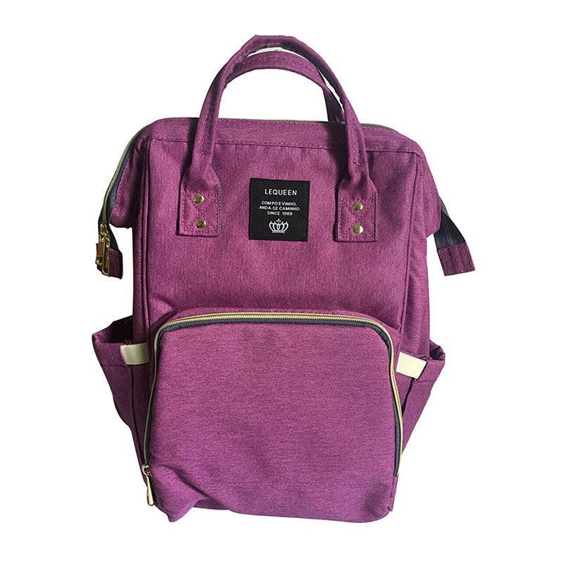 Luxury Multifunctional Diaper Nappy Backpack Maternity Mummy Changing Bag - Black