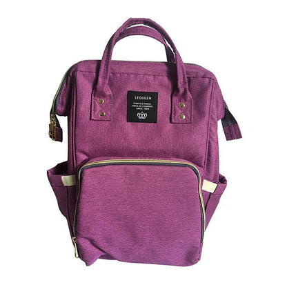 Luxury Multifunctional Diaper Nappy Backpack Maternity Mummy Changing Bag - Black